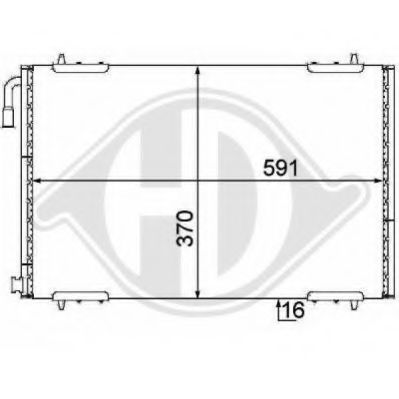 8422506 Condensator, climatizare DIEDERICHS 
