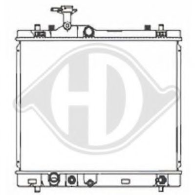 8641505 Radiator, racire motor DIEDERICHS 