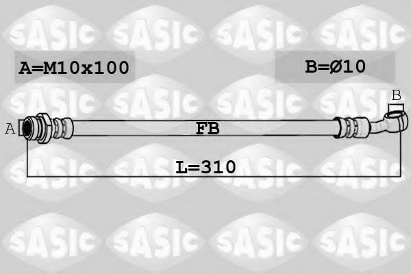 6606212 Furtun frana SASIC 