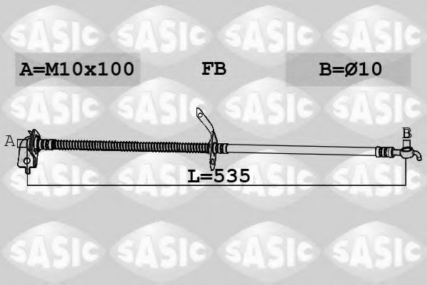 6606250 Furtun frana SASIC 