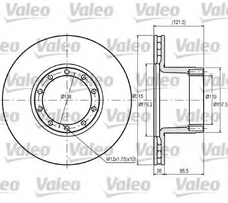 187078 Disc frana VALEO 