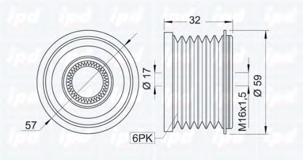 Sistem roata libera, generator 2