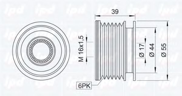 Sistem roata libera, generator 2