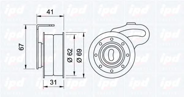 rola intinzator,curea distributie 2