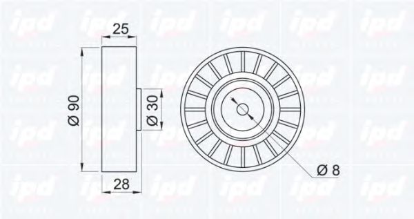 Rola ghidare/conducere, curea transmisie 2