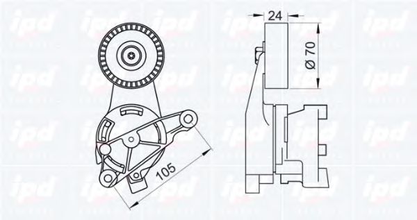 15-3079 intinzator,curea transmisie IPD 