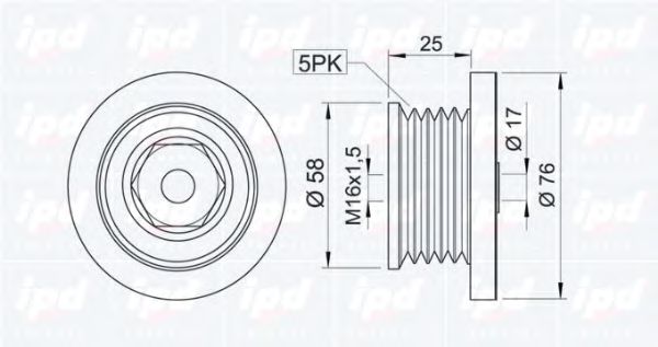 Sistem roata libera, generator