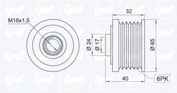 Sistem roata libera, generator