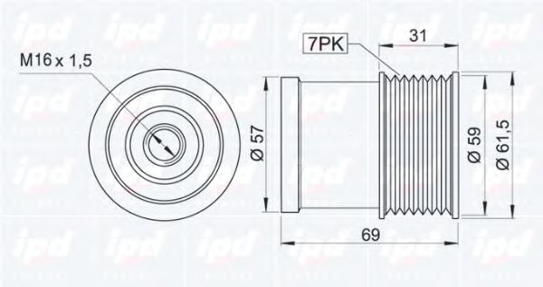 Sistem roata libera, generator