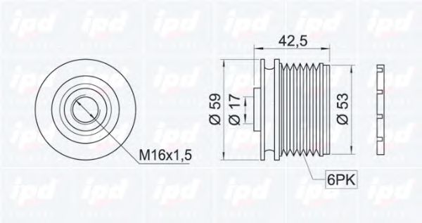 Sistem roata libera, generator