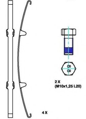 set placute frana,frana disc 2