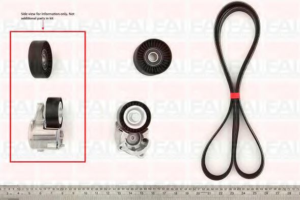 FBK24 Curea transmisie cu caneluri FAI AutoParts 