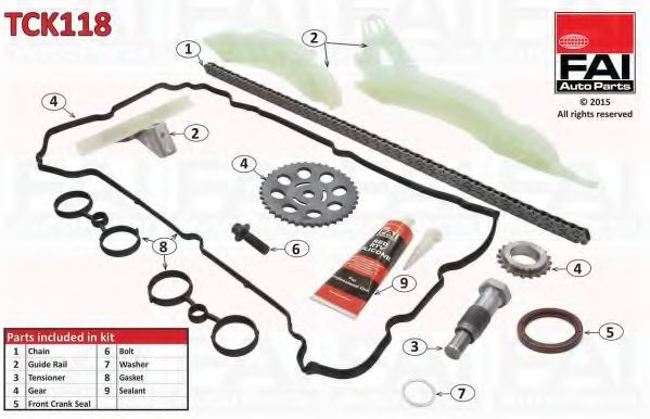 TCK118 chit lant de distributie FAI AutoParts 