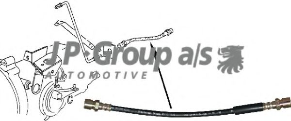 1131000100 Furtun ambreiaj JP GROUP 