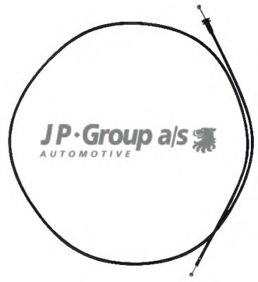 1170701100 Cablu, capota motor JP GROUP 