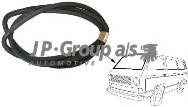 1185900300 Garnitura, parbriz JP GROUP 