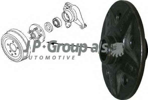 8151400402 Butuc roata JP GROUP 