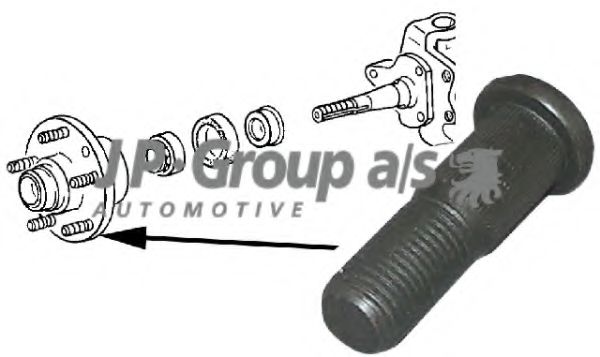 8160400202 Bolt roata JP GROUP 
