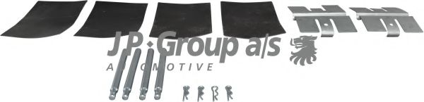 8164001610 Set accesorii, placute de frana JP GROUP 