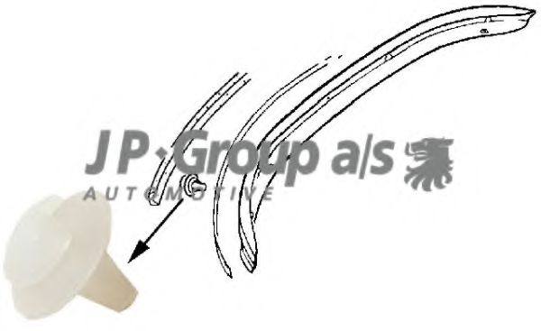 8184151106 Clip, tampon JP GROUP 