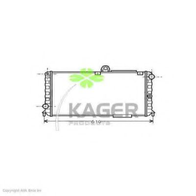 31-0048 Radiator, racire motor KAGER 