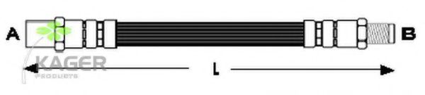 38-0102 Furtun frana KAGER 