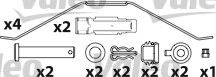 set placute frana,frana disc 2