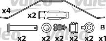 set placute frana,frana disc 3
