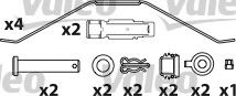 set placute frana,frana disc 2