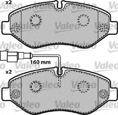 set placute frana,frana disc 2