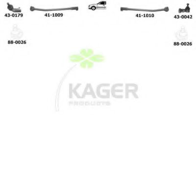 80-1186 Suspensie roata KAGER 