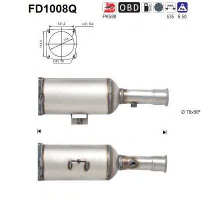 Filtru funingine/particule, sist.de esapament