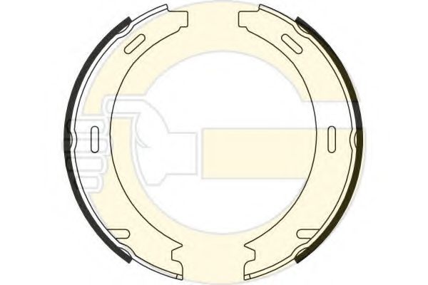Set saboti frana, frana de mana 2