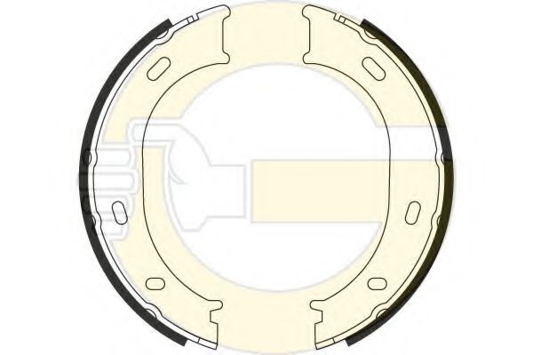Set saboti frana, frana de mana 2