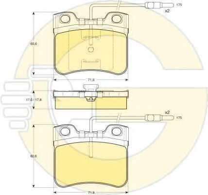 Set frana, frana disc