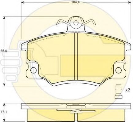 6410261 Set frana, frana disc GIRLING 