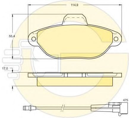 6410423 Set frana, frana disc GIRLING 