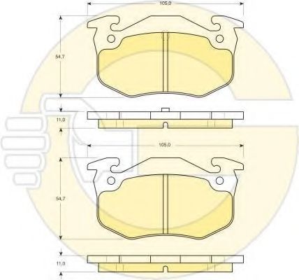 6410923 Set frana, frana disc GIRLING 