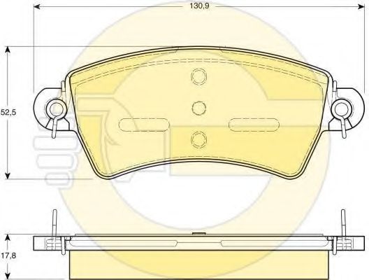 6410984 Set frana, frana disc GIRLING 