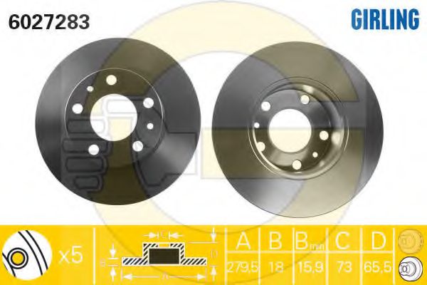 Set frana, frana disc 2