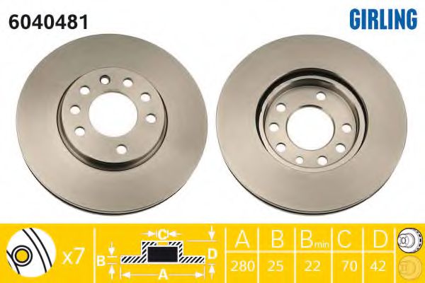 Set frana, frana disc