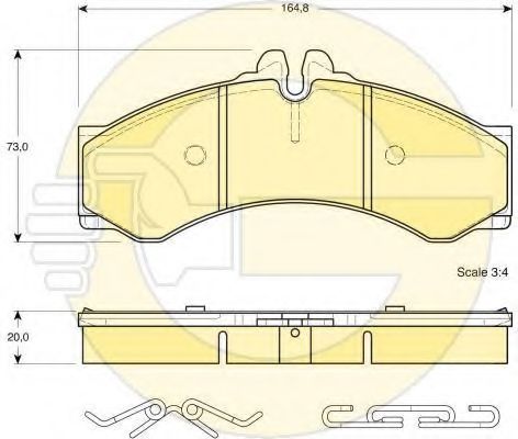 6411639 Set frana, frana disc GIRLING 