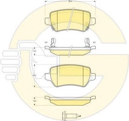 Set frana, frana disc