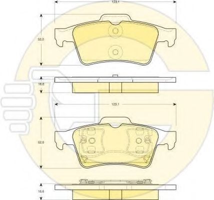 6411662 Set frana, frana disc GIRLING 