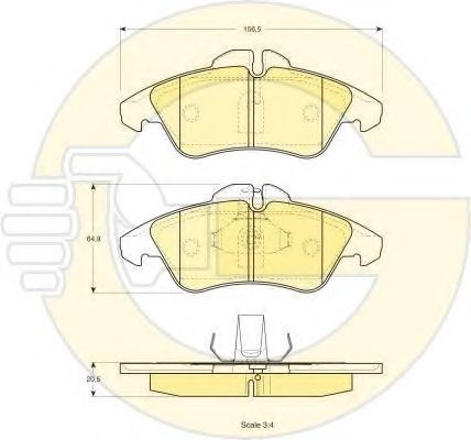 6411682 Set frana, frana disc GIRLING 