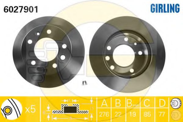 Set frana, frana disc 2