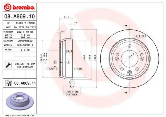 14986 V Disc frana AP 