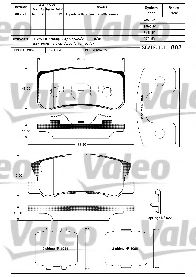 set placute frana,frana disc 2
