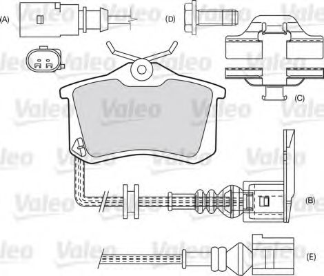 set placute frana,frana disc 2