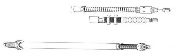 Cablu, frana de parcare